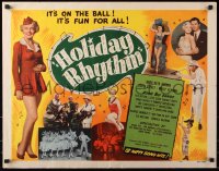 9z380 HOLIDAY RHYTHM 1/2sh 1950 sexy full-length Mary Beth Hughes, Tex Ritter, David Street!