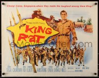 9z396 KING RAT 1/2sh 1965 art of George Segal & Tom Courtenay, James Clavell, World War II POWs!