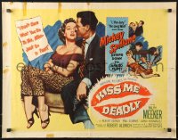 9z397 KISS ME DEADLY style B 1/2sh 1955 Mickey Spillane, Aldrich, Meeker as Mike Hammer, ultra-rare!