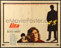 9z404 LISA 1/2sh 1962 Stephen Boyd, beautiful Dolores Hart, The Inspector, cool silhouette art!