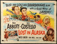 9z406 LOST IN ALASKA style B 1/2sh 1952 Bud Abbott & Lou Costello with Mitzi Green, ultra-rare!