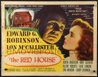 9z455 RED HOUSE style B 1/2sh 1946 Edward G. Robinson, Delmer Daves film noir, art of sexy Julie London!