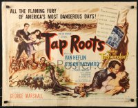 9z495 TAP ROOTS style A 1/2sh 1948 Susan Hayward, Van Heflin & Native American Boris Karloff, rare!
