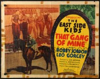 9z500 THAT GANG OF MINE 1/2sh 1940 Clarence Muse, O'Brien & East Side Kids, horse racing, rare!