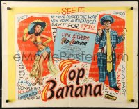 9z509 TOP BANANA style A 1/2sh 1954 wacky Phil Silvers & super sexy Judy Lynn, lots of showgirls!