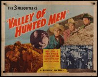 9z514 VALLEY OF HUNTED MEN style A 1/2sh 1942 Bob Steele, Tom Tyler, Jimmie Dodd, 3 Mesquiteers!