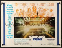 9z516 VANISHING POINT 1/2sh 1971 car chase cult classic, you never had a trip like this before!