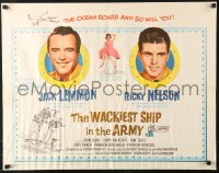 9z519 WACKIEST SHIP IN THE ARMY 1/2sh 1960 Jack Lemmon & Ricky Nelson, white background design!