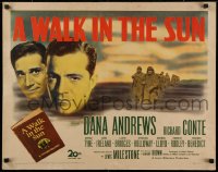 9z520 WALK IN THE SUN 1/2sh 1945 close up of World War II soldiers Dana Andrews & Richard Conte!