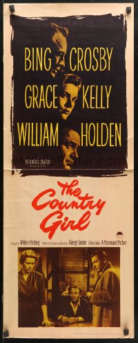 9z066 COUNTRY GIRL insert 1954 Grace Kelly, Bing Crosby, William Holden, by Clifford Odets!