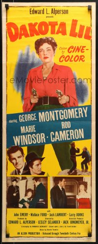 9z073 DAKOTA LIL insert 1950 Marie Windsor is out to get George Montgomery as Tom Horn!