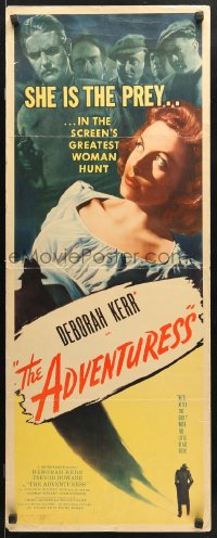 9z120 I SEE A DARK STRANGER insert 1947 The Adventuress, Deborah Kerr becomes a Nazi spy in WWII!