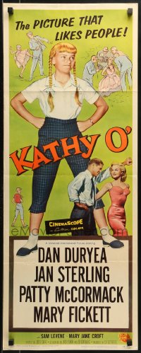 9z134 KATHY O' insert 1958 sexy Jan Sterling, Patty McCormack little big shocker from The Bad Seed!