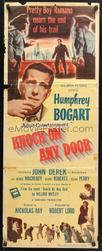 9z140 KNOCK ON ANY DOOR insert 1949 Humphrey Bogart, John Derek, directed by Nicholas Ray!
