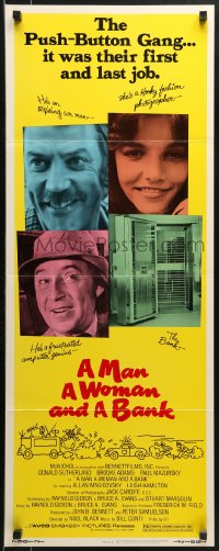 9z158 MAN, A WOMAN & A BANK insert 1979 Donald Sutherland, Brooke Adams & Paul Mazursky!