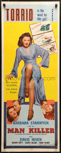 9z183 OTHER LOVE insert R1953 sexy Barbara Stanwyck is a Man Killer, David Niven, Richard Conte!