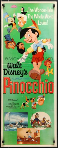 9z189 PINOCCHIO insert R1971 Disney classic fantasy about a wooden boy who wants to be real!