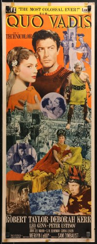 9z196 QUO VADIS insert 1951 Robert Taylor, sexy Deborah Kerr & Peter Ustinov in Ancient Rome!