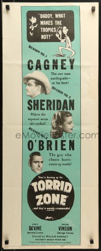 9z257 TORRID ZONE insert R1957 sexy Ann Sheridan with James Cagney & Pat O'Brien!