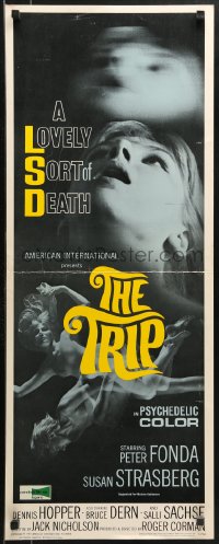 9z260 TRIP insert 1967 AIP, written by Jack Nicholson, LSD, wild sexy psychedelic drug image!