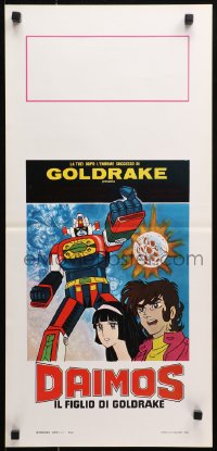 9z890 DAIMOS IL FIGLIO DI GOLDRAKE Italian locandina 1980 cool Japanese battling robots anime!