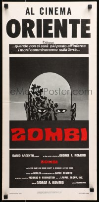 9z893 DAWN OF THE DEAD Italian locandina 1978 George Romero, completely different artwork!