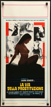 9z901 EMANUELLE & THE WHITE SLAVE TRADE Italian locandina 1978 art of sexy prostitute Laura Gemser!