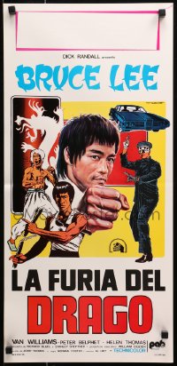 9z915 GREEN HORNET Italian locandina 1975 different art of Bruce Lee as Kato by Tarantelli!