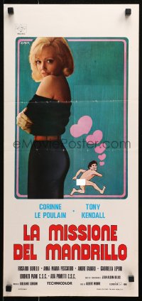 9z932 LA MISSIONE DEL MANDRILLO Italian locandina 1975 Corinne Le Poulain, Calma naked man art!