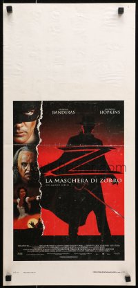 9z941 MASK OF ZORRO Italian locandina 1998 Antonio Banderas, Catherine Zeta-Jones, Anthony Hopkins
