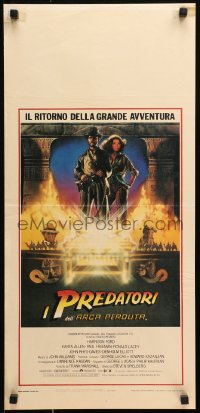 9z960 RAIDERS OF THE LOST ARK Italian locandina 1981 Drew Struzan art of adventurer Harrison Ford!