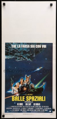 9z977 SPACEBALLS Italian locandina 1987 Mel Brooks sci-fi Star Wars spoof, John Candy, Pullman!