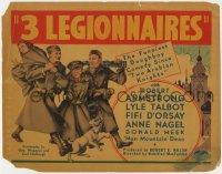 1a002 3 LEGIONNAIRES TC 1937 wacky artwork of Robert Armstrong, Lyle Talbot & Anne Nagel!