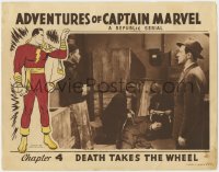 1a249 ADVENTURES OF CAPTAIN MARVEL chapter 4 LC 1941 cartoon border art of Whiz Comics superhero!