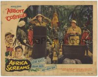 1a257 AFRICA SCREAMS LC #6 1949 Bud Abbott & Lou Costello about to be cooked by African cannibals!