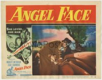 1a263 ANGEL FACE LC #7 1953 best image of Robert Mitchum & pretty heiress Jean Simmons!