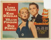 1a007 BAD & THE BEAUTIFUL TC 1953 Vincente Minnelli directed, sexy Lana Turner and Kirk Douglas!