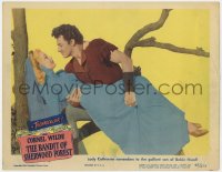 1a275 BANDIT OF SHERWOOD FOREST LC 1945 great image of Cornel Wilde romancing Anita Louise in tree!
