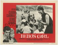 1a280 BEBO'S GIRL LC #6 1964 great image of sexy Claudia Cardinale & George Chakiris in border!