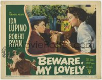 1a287 BEWARE MY LOVELY LC #2 1952 close up of Ida Lupino talking to young boy, film noir!