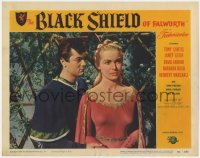 1a298 BLACK SHIELD OF FALWORTH LC #8 1954 Tony Curtis & Janet Leigh, knighthood's epic age!