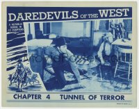 1a389 DAREDEVILS OF THE WEST chapter 4 LC 1943 Allan Rocky Lane cowboy serial, Tunnel of Terror!