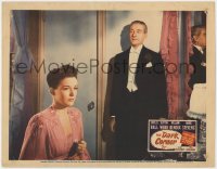 1a391 DARK CORNER LC 1946 standing Clifton Webb in tuxedo looks down at pretty Cathy Downs!