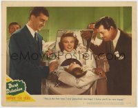 1a392 DARK DELUSION LC #7 1947 Lucille Bremer in iron lung prescribed marriage to James Craig!