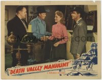 1a395 DEATH VALLEY MANHUNT LC 1943 great image of cowboy William Wild Bill Elliott & Anne Jeffreys!