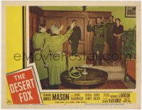 1a396 DESERT FOX LC #2 1951 Nazis saluting James Mason as Field Marshal Erwin Rommel!