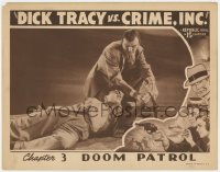 1a407 DICK TRACY VS. CRIME INC. chapter 3 LC 1941 Ralph Byrd handcuffs criminal to top of train!