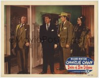 1a410 DOCKS OF NEW ORLEANS LC #8 1948 bad guys with gun wait for Roland Winters as Charlie Chan!