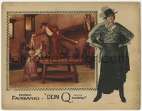 1a413 DON Q SON OF ZORRO LC 1925 great wacky image of Douglas Fairbanks dancing on table!
