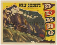 1a420 DUMBO LC 1941 great Walt Disney cartoon image of circus train riding up mountain!